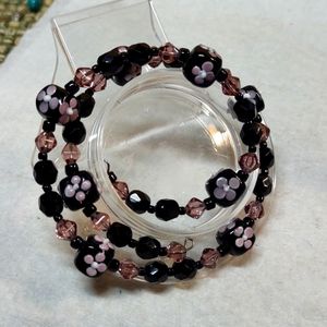 Hand Painted Glass Bracelet